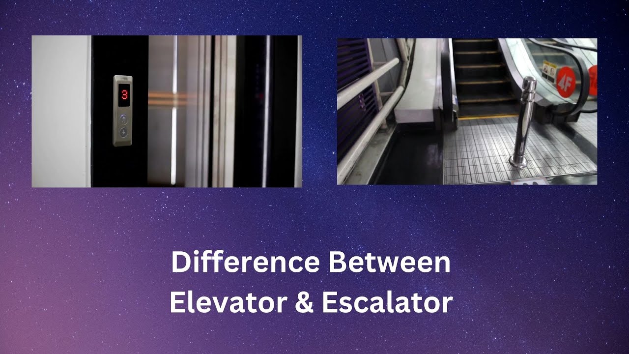 Difference Between Elevator and Escalator | Ascend the Difference: Elevator vs Escalator