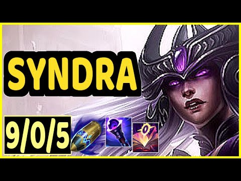 SYNDRA VS YASUO - 9/0/5 KDA MID GAMEPLAY CHALLENGER I
