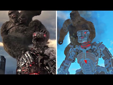 MECHAGODZILLA 2021 Cenas de Combates! Kaiju Universe - Roblox VS Filme┃PARTE 2