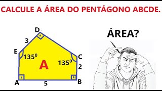 📌 CALCULATE THE AREA OF THE PENTAGON