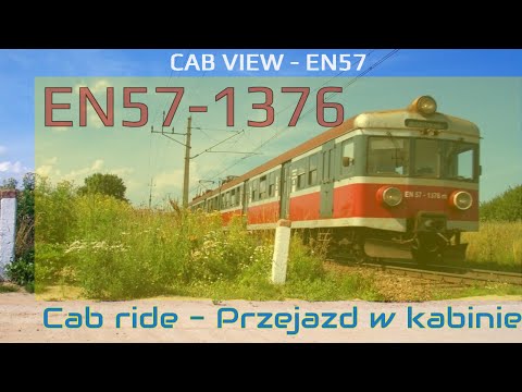 Cabview from railway line 220 (Morag Col.) → Olsztyn Central. Riding in the cab.