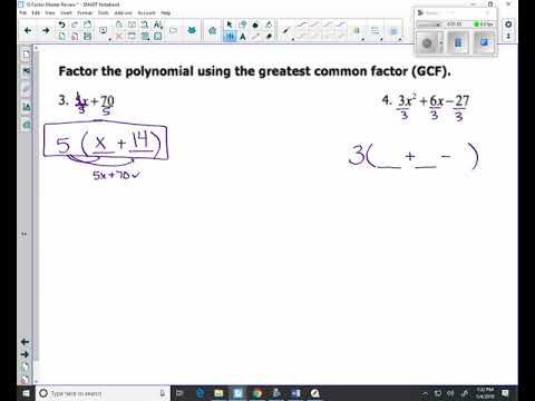 Factor Master Review 3 4