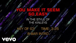 The Kinleys - You Make It Seem So Easy (Karaoke)