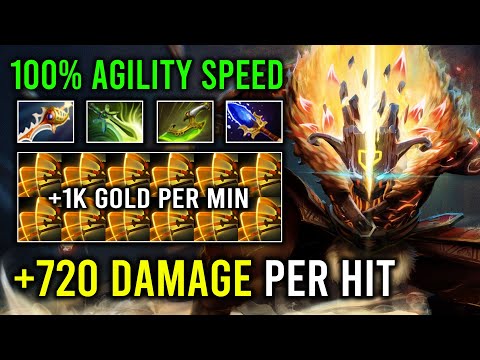 1 Shot Slash Super Saiyan 1K GPM Hard Carry +720 Damage Per Hit Juggernaut Dota 2
