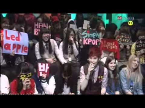 120424 Simply K-Pop E07 - Hanbyul (Ledapple) MC Cut