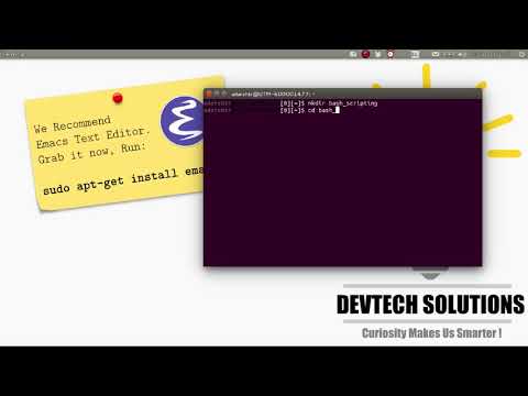 Bash Scripting Tutorial 1 Hello World Program