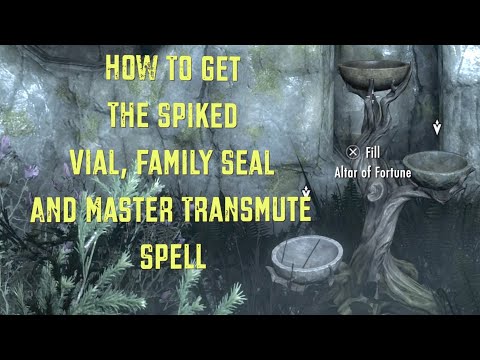 Skyrim AE~ How To Get The Spiked Vial, Family Seal & Master Transmute