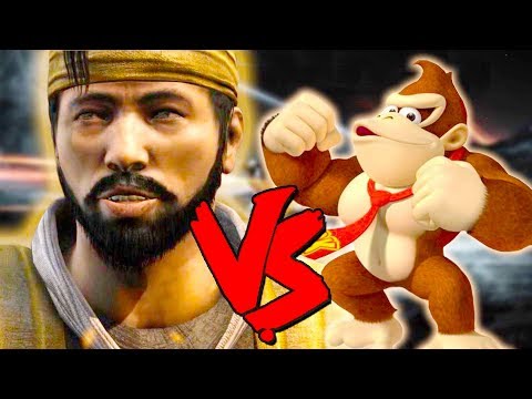 Hanzo Hasashi Vs Donkey Kong Army - Epic Battle - Mortal Kombat Costume Skin Mod