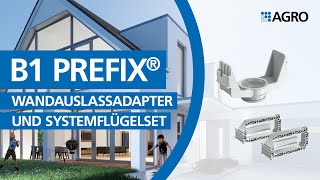 B1 Prefix Wandauslassadapter und Systemflügelset
