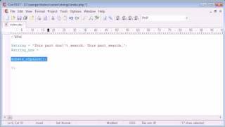 Beginner PHP Tutorial - 50 - String Functions: Replacing Part of a String