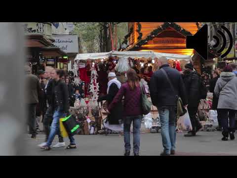 Busy German street background noise 44100Hz (free to use) (no copyright)