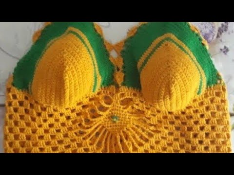 Bluză croșetată damă pentru vară !Crocheted blusa..Top all'uncinetto.Gehackeltes bluse.