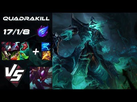 JUNGLE Hecarim vs Kha'Zix [QUADRAKILL] - NA Grandmaster Patch 25.20