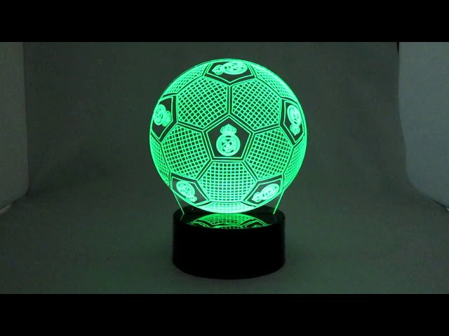 Vídeo relacionado con Lampephoto.fr - Lámpara 3D R. Lewandowski Luz Nocturna Táctil Futbolista deporte Led Ilusión 3D, Idea de Regalo, Navidad, Lámpara de Mesilla de Noche para Niños o Adultos, Merchandising, Regalo TOP