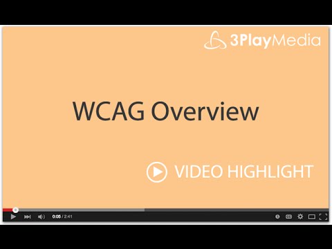 WCAG Overview
