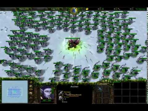 (Comment Request) 200 Archer vs 1 Archimonde (Lv10 With Skills) Fully Upgrade 1080p