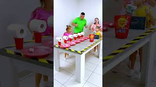 Land all the Marshmallows to Win a Prize #shorts Eva Alisa Family Shorts 