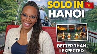 Solo in Hanoi Vietnam 🇻🇳 | Water Puppet Show, Cyclo Ride, Ho…