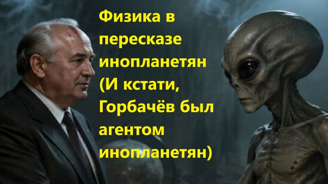 Физика в пересказе инопланетян И кстати, Горбачёв был агентом инопланетян