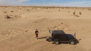 preview picture of video 'Drone Over the Imperial Sand Dunes'