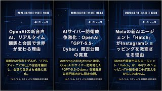 AI テクノロジーニュース: 2026年5月8日金曜日 23:22 #QixNewsAI