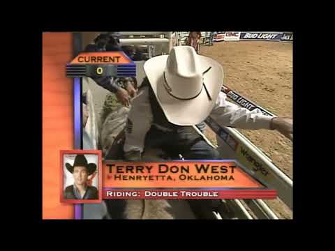 Terry Don West vs Double Trouble - 00 PBR Ft. Worth (85.5 pts)