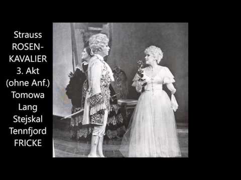 Strauss: Der Rosenkavalier - 3. Akt (1991, Tomowa, Lang, Fricke)