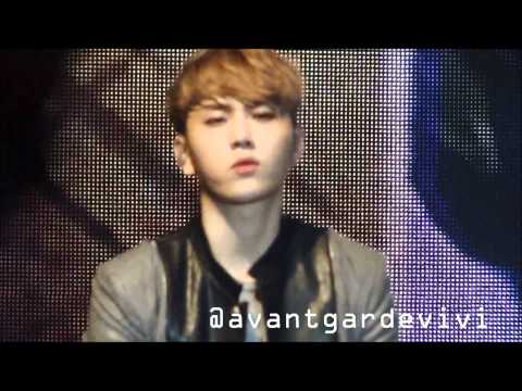 [HD/FANCAM 120303] BEAST Beautiful show Singapore: Junhyung Focus (clenching a tight fist)