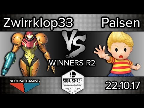 Soda Smash III - Zwirrklop33 (Samus) vs NG | Paisen (Lucas) - Winners R2