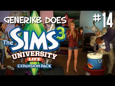 Generikb Does The Sims 3 University Life Ep14 - "I get SO HARDCORE BUSTED!!!"