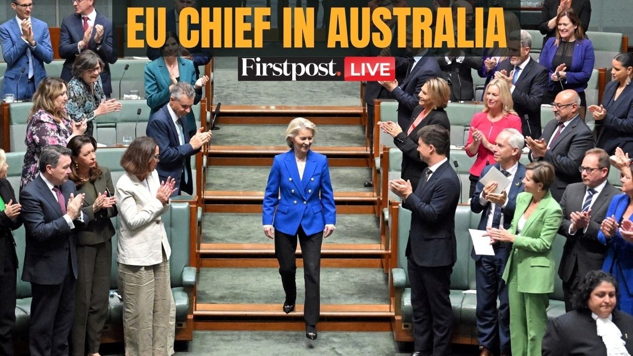 LIVE: EU Chief Ursula von der Leyen Addresses Business Leaders in Australia | N18G