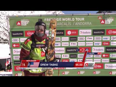 Winning run Drew Tabke - Vallnord-Arcalís Andorra FWT17 - Swatch Freeride World Tour 2017
