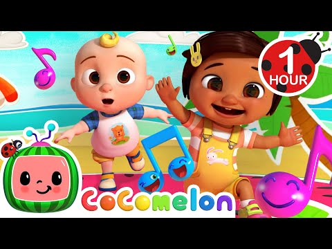 [ 1 HOUR LOOP ] Let's FREEZE DANCE with Baby JJ | Dance Party |CoComelon Nursery Rhymes & Kids Songs