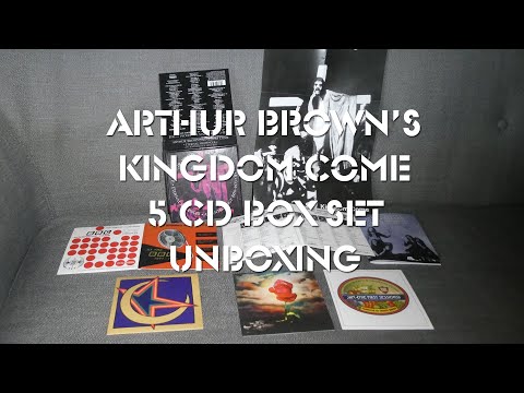 Unboxing Arthur Brown's Kingdom Come Eternal Messenger An Anthology 5 CD Box Set