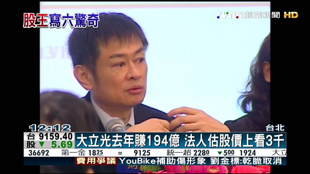 大立光去年賺194億 法人估股價上看3千