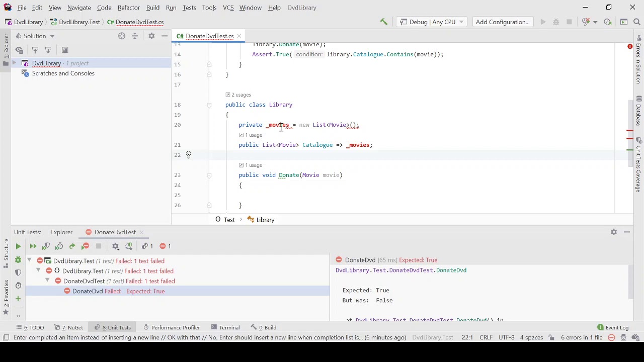 Test-Driven Development (TDD) in C# #2 - Good Habits for TDD