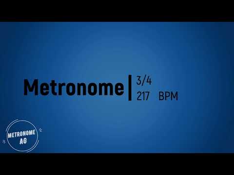 217 BPM 3/4 Metronome (30 min)