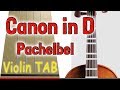 Canon In D Pachelbel Violin Play Along Tab Tutorial