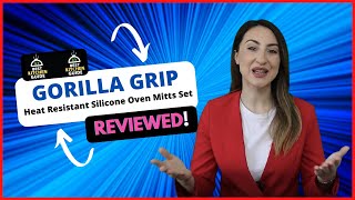 Gorilla Grip Heat Resistant Silicone Oven Mitts Review 👇 Mus
