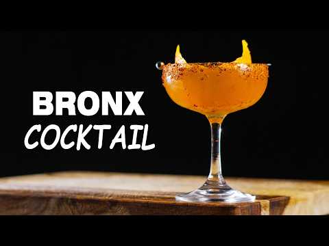 Bronx Cocktail. Drink Ingredients and Recipe.