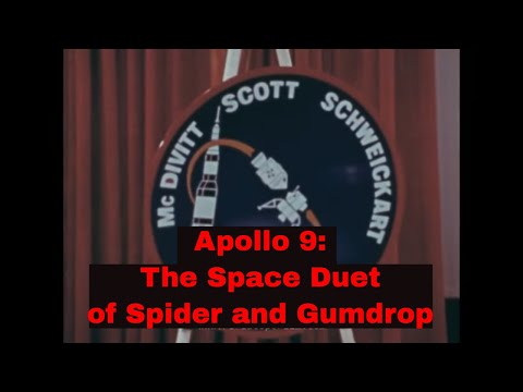 NASA APOLLO 9 MISSION   " THE SPACE DUET OF SPIDER AND GUMDROP "  1969  78834