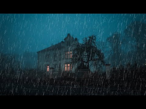 Stop thinking and fall asleep to the sounds of rain and thunder on the roof at night - Rain