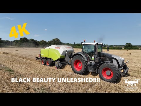 4K - OLLY BLOGS - BAILING WHEAT STRAW - 2022