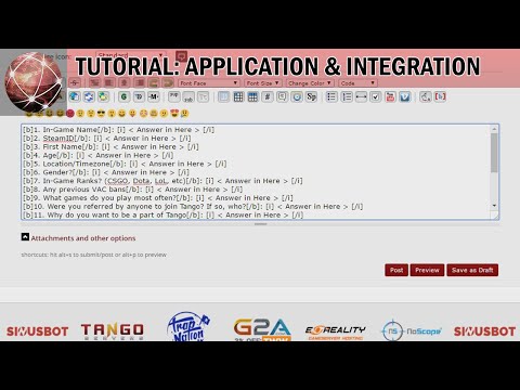 Tutorial | Applying to Tango & Steam Integration