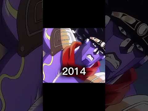 Star Platinum 2014 and Star Platinum 1993#jjba #jj #shorts
