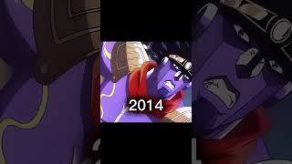 Star Platinum 2014 and Star Platinum 1993#jjba #jj #shorts