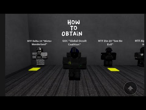 How to obtain GOC (Global Occult  Coalition uni) In Scp  Monsters V2