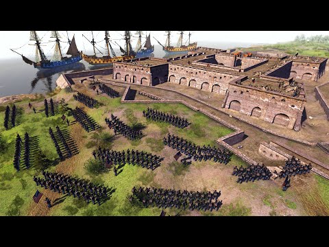 1,000 Soldiers Siege Civil War STAR FORTRESS! - Men of War: BITFA Mod Battle Simulator