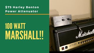 Video thumbnail for Harley Benton PA-100 Power Attenuator (Can it Handle a 100 Watt Marshall?) by RickyTickyTV