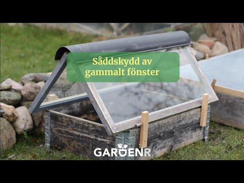 Såddskydd av gammalt fönster - Trädgårdshacks med GardenR